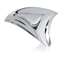 REBUFFINI, METEOR AIR CLEANER COVER. CHROME