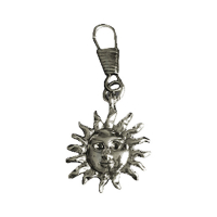 SUN FACE ZIPPER PULL