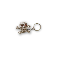 TRIKTOPZ SKULL N BONES KEY CHAIN CHROME