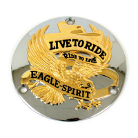 DERBY COVER EAGLE SPIRIT GOLD/CHROME