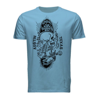 WCC SKULL T-SHIRT SKY BLUE