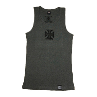 WCC GREY WIFE BEATER TANK TOP, XS