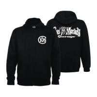 GMG ZIP HOODIE OG LOGO BLACK