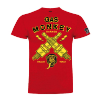 GMG T-SHIRT LIGHTNING PLUGS RED