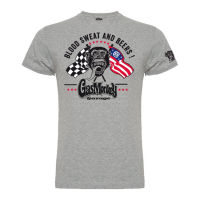 GMG T-SHIRT FLAGS GREY MELANGE