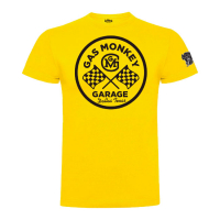 GMG T-SHIRT ROUND LOGO YELLOW