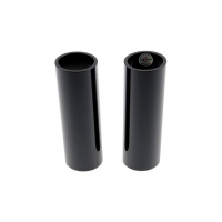 CULT-WERK, 2-PIECE UPPER FORK COVER KIT. GLOSS BLACK