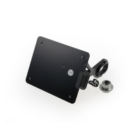 CULT-WERK, SIDE MOUNT LICENSE PLATE BRACKET, BLACK. AUSTRIA