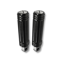 BURLY, STASH FOOT PEGS. BLACK ANODIZED