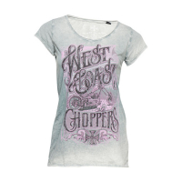 WCC LOCK UP LADIES T-SHIRT RETRO STONE GREY