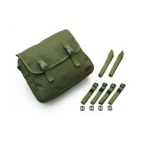 DAYTONA, CANVAS SADDLEBAG. GREEN