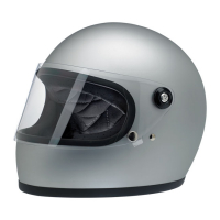 BILTWELL GRINGO S HELMET FLAT SILVER