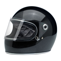 BILTWELL GRINGO S HELMET MIDNIGHT BLACK MINIFLAK