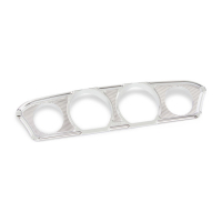 NESS INNER FAIRING GAUGE TRIM BEVELED CHROME