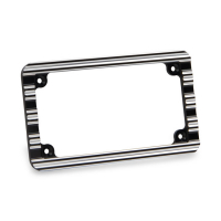 NESS LICENSE PLATE FRAME 10-GAUGE. BLACK