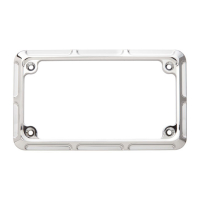 NESS LICENSE PLATE FRAME BEVELED. CHROME