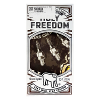 HOLY FREEDOM FUEL BLACK SCARF 70 X 70CM