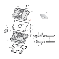 COMETIC, GASKET LOWER ROCKER COVER. RUBBER