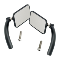 BILTWELL, UTILITY PERCH MOUNT MIRROR SET. BLACK