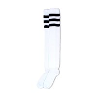 AMERICAN SOCKS ULTRA HIGH OLD SCHOOL TRIPLE BLACK STRIPED