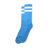 AMERICAN SOCKS MID HIGH BLUE NOISE, DOUBLE WH