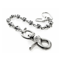 AMIGAZ FLAT SKULL KEY LEASH 8"