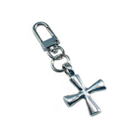 AMIGAZ 4PT CROSS CLIP-ON KEY CHAIN