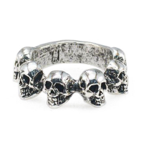 AMIGAZ MULTI SKULL RING SIZE 11