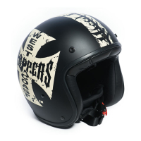 WCC GANGSCRIPT OPEN FACE HELMET BLACK