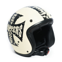 WCC GANGSCRIPT OPEN FACE HELMET IVORY