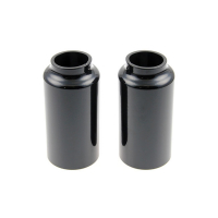 CULT-WERK, 2-PIECE LOWER FORK TUBE COVER KIT. GLOSS BLACK