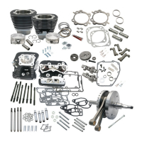 S&S, 124" TWIN CAM SOFTAIL HOT SET-UP KIT WITH HEADS. BLACK