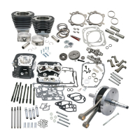 S&S, 124" TWIN CAM HOT SET-UP KIT WITH HEADS. BLACK