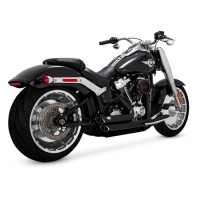 VANCE & HINES, 2-1/2" SHORTSHOTS STAGGERED EXH. BLACK