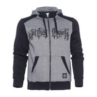 WCC OG CROSS ZIP HOODIE MELANGE GREY/BLACK