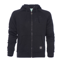 WCC LASER ZIP HOODIE BLACK