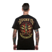 LUCKY 13 AMPED T-SHIRT BLACK