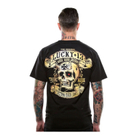 LUCKY 13 BOOZE, BIKES AND BROADS T-SHIRT BLACK