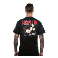 LUCKY 13 FEMME METALE T-SHIRT BLACK