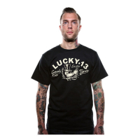 LUCKY 13 MR WOLF T-SHIRT BLACK