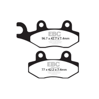 EBC SEMI-SINTERED V-PAD SET FRONT