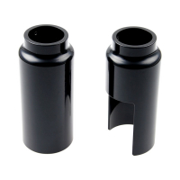 CULT-WERK, 2-PIECE LOWER FORK TUBE COVER KIT, GLOSS BLACK