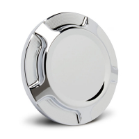 NESS, BEVELED GAS CAP CHROME