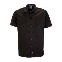 DICKIES SHORT SLEEVE WORK SHIRT SLIM BLAC