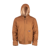 DICKIES FARNHAM CANVAS ZIP-UP JACKET PECAN