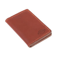 DICKIES LUNENBURG LEATHER CARD HOLDER BROWN