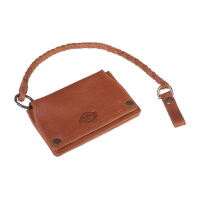 DICKIES BARREN SPRINGS LEATHER WALLET BROWN WITH K