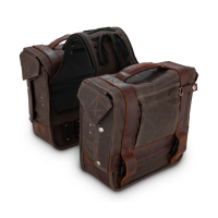 BURLY VOYAGER THROWOVER SADDLEBAGS DARK OAK