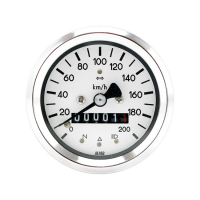 MMB 60MM BASIC SPEEDOMETER 200KM/H, CHROME