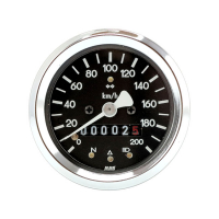 MMB 60MM BASIC SPEEDOMETER 200KM/H, CHROME